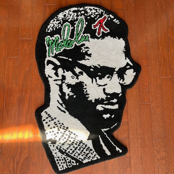 Malcolm X Rug Wall Decor RARE - Picture 9 of 9